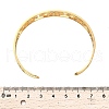 Lotus 304 Stainless Steel Open Cuff Bangle for Woman BJEW-M112-01G-2
