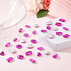 Fingerinspire 64Pcs 4 Style Glass Rhinestone Cabochons RGLA-FG0001-12-6