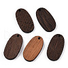 Natural Wenge Wood Pendants WOOD-T023-84-1