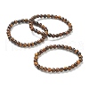 Natural Tiger Eye Beaded Stretch Bracelets BJEW-D446-B-32-1