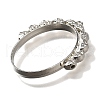 Rotatable Alloy Swivel Open Back Bezel Pendants PALLOY-I223-18P-2