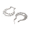 Non-Tarnish 304 Stainless Steel Hoop Earrings EJEW-P271-08P-2
