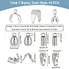 Unicraftale 70Pcs 7 Style DIY Jewelry Making Finding Kit STAS-UN0031-47-5