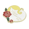 Mother's Day Alloy Enamel Pendants PALLOY-V001-02E-2