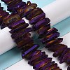 Natural Quartz Crystal Points Beads Strands G-K181-B18-4