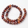 Natural Striped Agate/Banded Agate Beads Strands G-D845-05-8mm-2