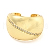 Clear Cubic Zirconia Wide Open Cuff Ring RJEW-L121-014G-2