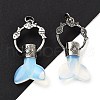 Opalite Whale Tail Big Pendants G-Q163-03AS-01-1