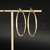 Simple Stainless Steel Hoop Earrings TR8075-2