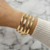 4Pcs Alloy Cuff Bangle Set for Women WG45AE5-01-1