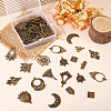 Tibetan Style Alloy Chandelier Components Links and Iron Chandelier Component Links PALLOY-TA0001-56AB-6