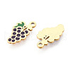 304 Stainless Steel Enamel Charms STAS-T065-53G-02-2