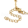 Ion Plating(IP) 304 Stainless Steel Singapore Chain Necklace with Beads for Men Women NJEW-P263-01G-2