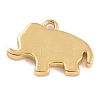 Golden Brass Enamel Pendants KK-P197-09G-4