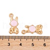 Light Gold Plated Alloy Enamel Pendants FIND-Q100-01KCG-4
