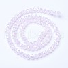 Electroplate Glass Beads Strands X-EGLA-A034-J8mm-B04-2