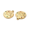 PVD Vacuum Plating 201 Stainless Steel with Rhinestone Pendants STAS-J401-VC808-3