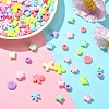 50Pcs 10 Styles Opaque Plastic Beads KY-YW0001-68-4