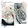 HOBBIESAY 4Pcs Bowknot Plastic Imitation Pearl Beads Shoe Charms AJEW-HY0001-92-6