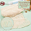 16 Yards Cotton Lace Ribbon Edge Trimmings OCOR-WH0092-24-4