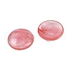 Cherry Quartz Glass Cabochons X-G-H1596-FR-25mm-27-2
