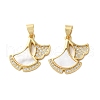 Brass Micro Pave Cubic Zirconia Pendants KK-U070-25G-1