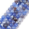 Natural Fire Crackle Agate Beads G-C102-A01-01-2