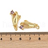 Brass Micro Pave Cubic Zirconia Pendants KK-C093-01B-G-3