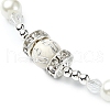 Cross & Virgin Mary Alloy Rosary Bead Necklaces NJEW-JN05123-02-5