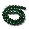 Natural Teal Jade Round Beads Strands G-P070-09-10mm-01-5