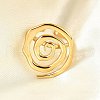 304 Stainless Steel Cuff Open Rings for Women RJEW-V014-10G-1