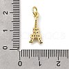 Brass Micro Pave Clear Cubic Zirconia Pendants KK-F899-13G-3