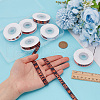 HOBBIESAY 6 Rolls 6 Styles Polyester Basketball Printed Grosgrain Ribbon OCOR-HY0001-18-3