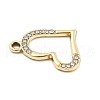 Alloy Rhinestone Pendants FIND-U026-16G-2
