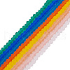 8 Strand 8 Colors Electroplate Glass Beads Strands EGLA-TA0001-49A-2