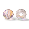 114Pcs Transparent Electroplate Glass Beads GLAA-K064-09B-2
