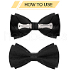 CHGCRAFT 6Pcs 2 Colors Iron Tie Clip FIND-CA0009-89-4