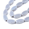 Electroplate Glass Beads Strands EGLA-Q125-009B-3