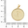 Brass Micro Pave Cubic Zirconia Pendants KK-I723-40G-3