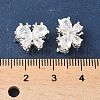Brass Micro Pave Clear Cubic Zirconia Beads KK-G531-03S-3