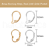24Pcs 4 Styles Brass Leverback Earring Findings KK-SZ0001-49-2