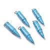 Synthetic Turquoise Pointed Pendants G-D850-13-1