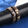 Natural Agate Beaded Stretch Bracelets for Women Men BJEW-M049-08C-3