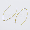 925 Sterling Silver V Shaped Earring Hooks STER-K167-064G-1