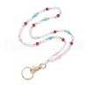 Glass Pearl Phone Hand Strap Chains HJEW-MZ00241-2