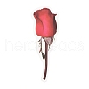 20Pcs Vintage Flower PET Self-Adhesive Stickers DIY-M077-01B-4