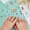  DIY Charm Adjustable Ring Making Kit DIY-NB0009-99-3