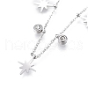 304 Stainless Steel Pendant Necklaces NJEW-K120-04P-1