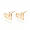 Brass Stud Earrings X-KK-S348-123-1