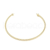 Brass Textured Open Cuff Bangle Making KK-U020-21B-G-1